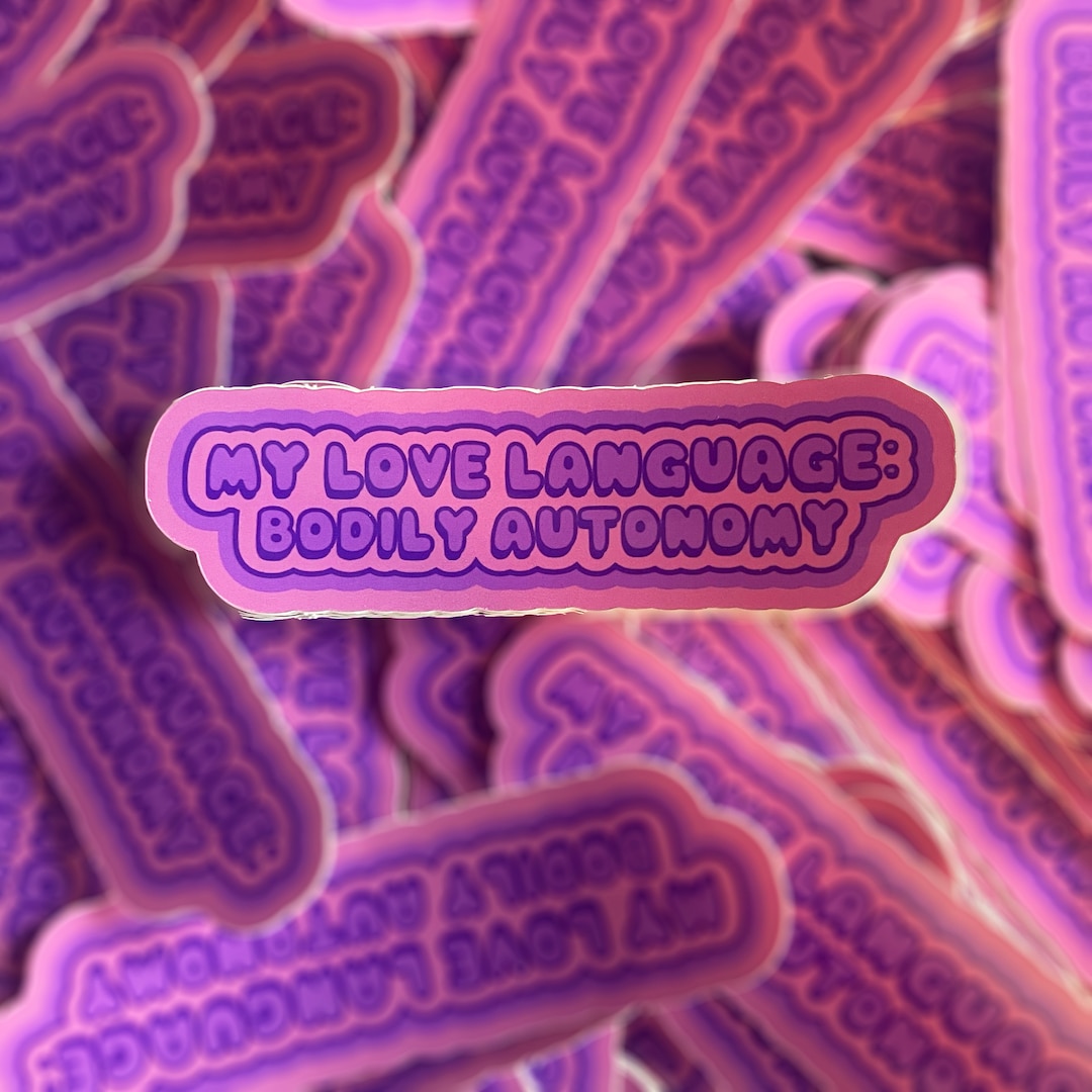 Language Pink Love Language Pink Sticker - Etsy