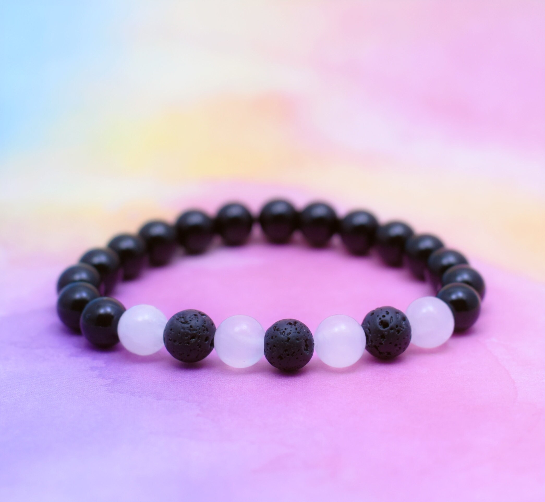 Custom Essential Oil Bracelet Lava Rock Diffusing Bracelet Etsy UK