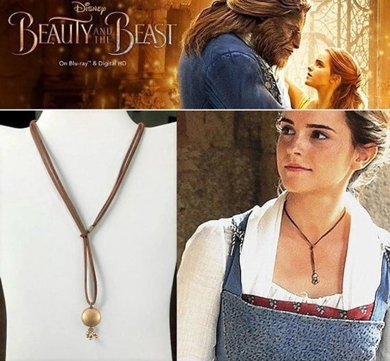 Enchanted Disney Fine Jewelry Womens 1/10 CT. T.W. Genuine Yellow Citrine  14K Gold Over Silver Sterling Silver Beauty and the Beast Belle Princess  Pendant Necklace - JCPenney