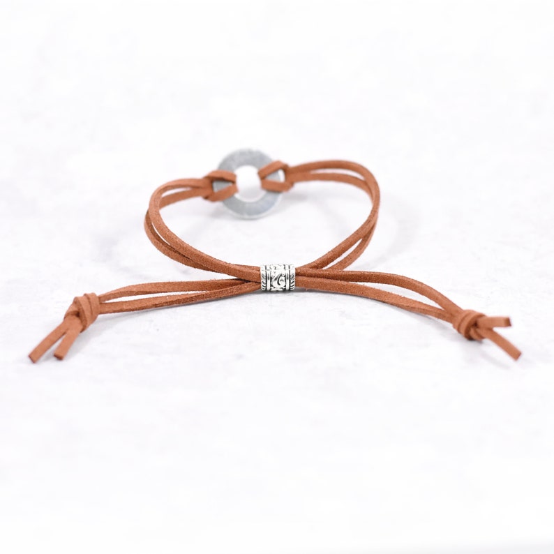 Armband med stämplad bricka, Armband med mitt ord, inspirerande smycken, Nyårspresent, Du är tillräckligt med armband bild 7