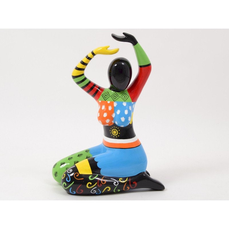 Grande Statue de Femme Dans Le Style Des Nanas Niki Saint Phalle, Pour Collection ou Décoration, Hau