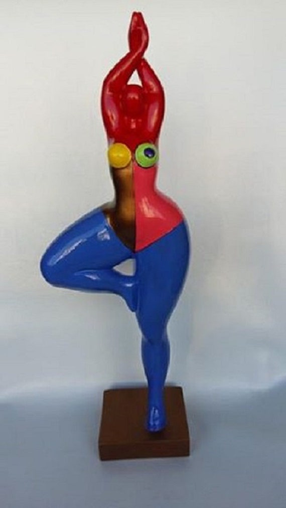 Statue de Femme Danseuse Dans Le Style Des Nanas Niki Saint Phalle, Modèle Zana' Décoration Laure Te