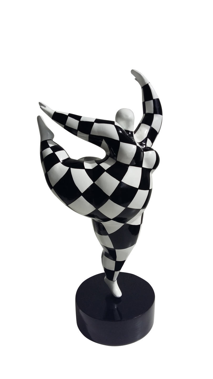 Statue de Femme Ballerine Dans Le Style Des Nanas Niki Saint Phalle, Pour Collection ou Décoration,