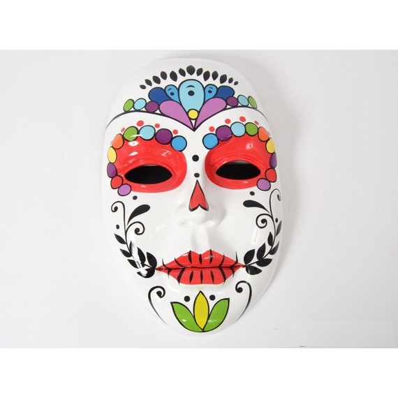 Wall Decoration Large Mexican Mask dia De Muertos Etsy