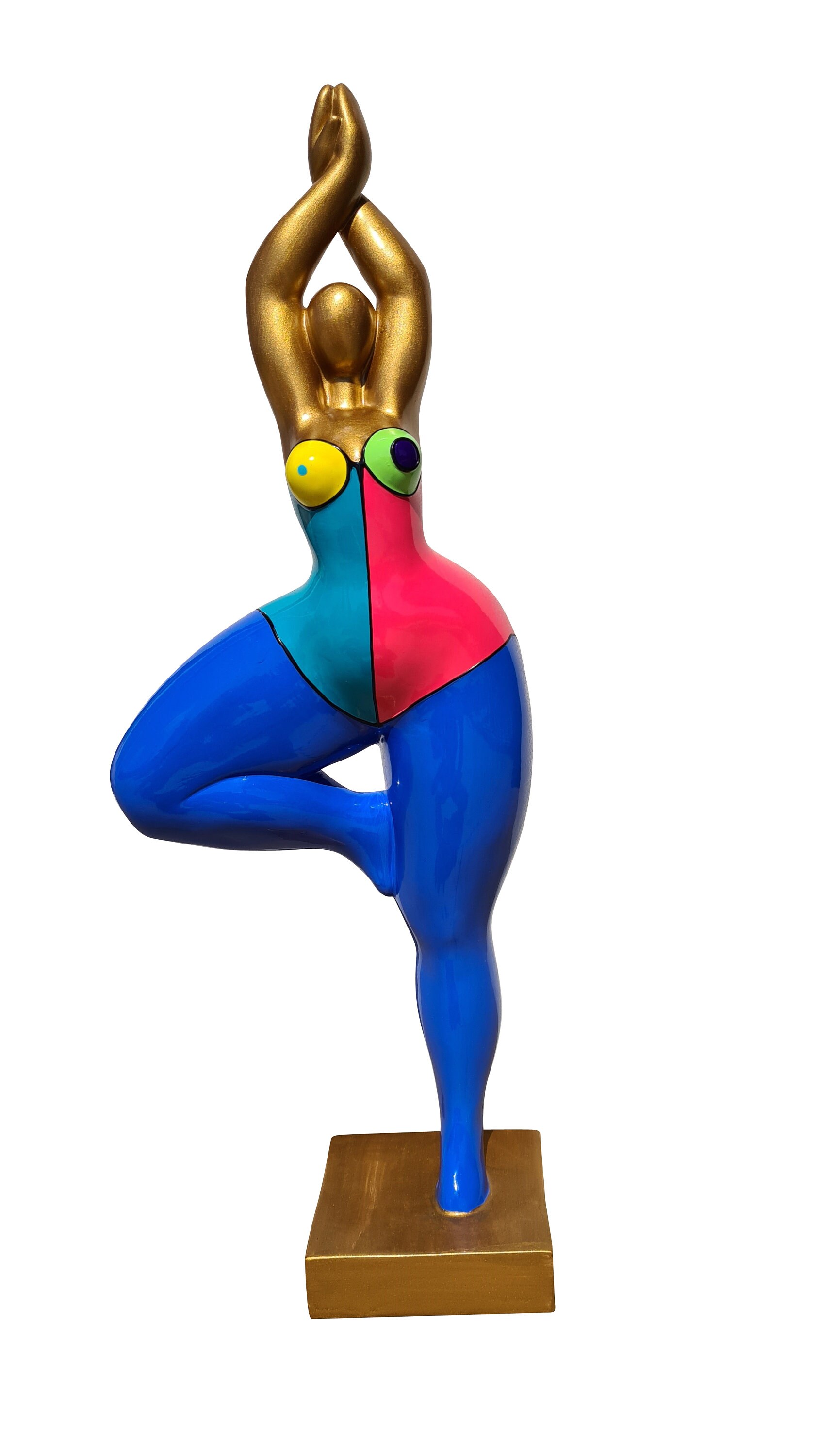 Statue de Femme Danseuse Dans Le Style Des Nanas Niki Saint Phalle, Modèle Sana' Décoration Laure Te