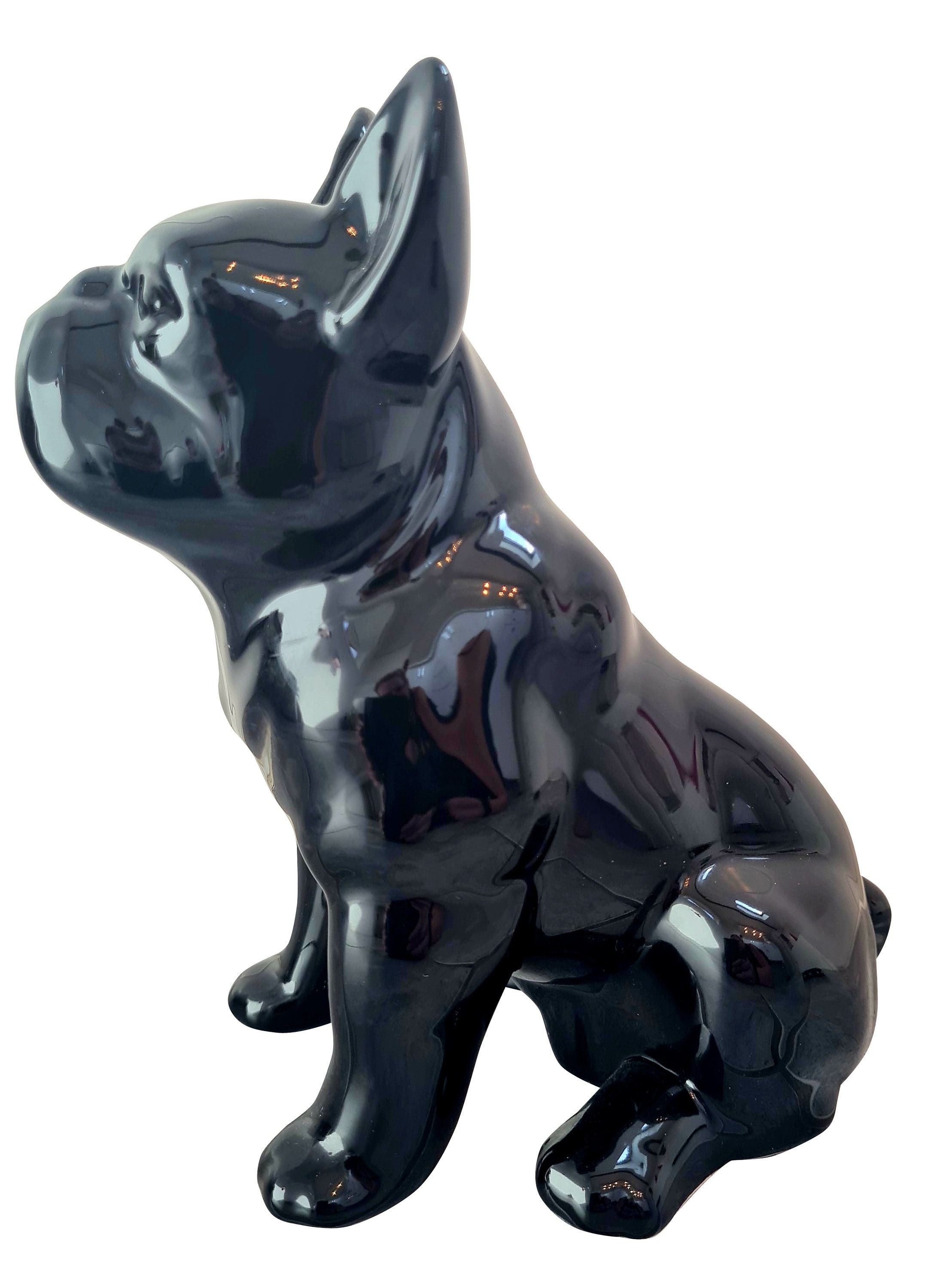 STATUA CANE BULLDOG BOULEDOGUE FRANCESE IN RESINA CM.22X50X32 H. [bulldog.a612]  - 84,00 € : Fratelli Vagnoni Store!, Per Arredare. Con Stile.