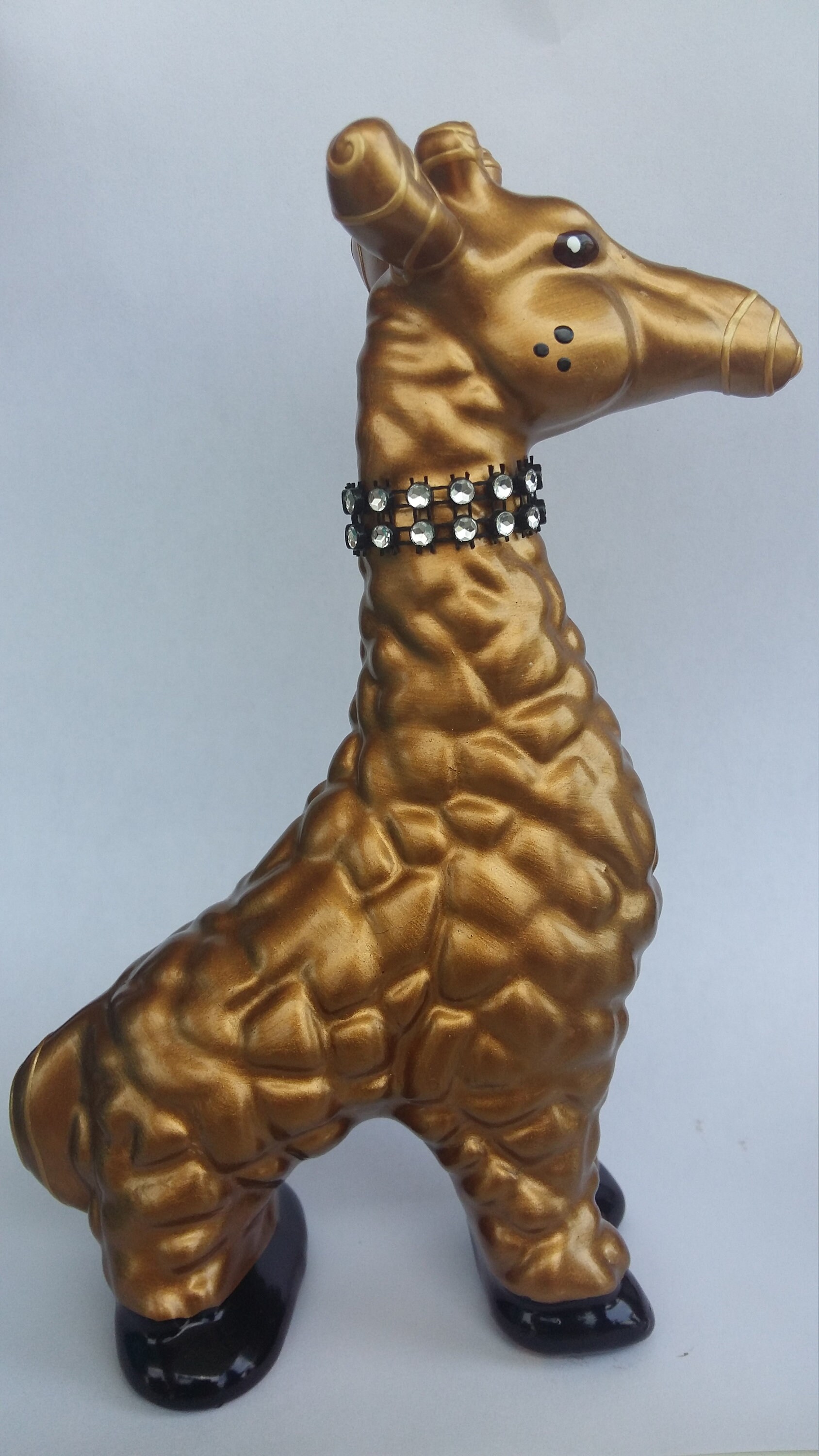 Super Prix Statue de Girafe en Céramique, Pièce Unique Laure Terrier. Hauteur 17 Centimètres