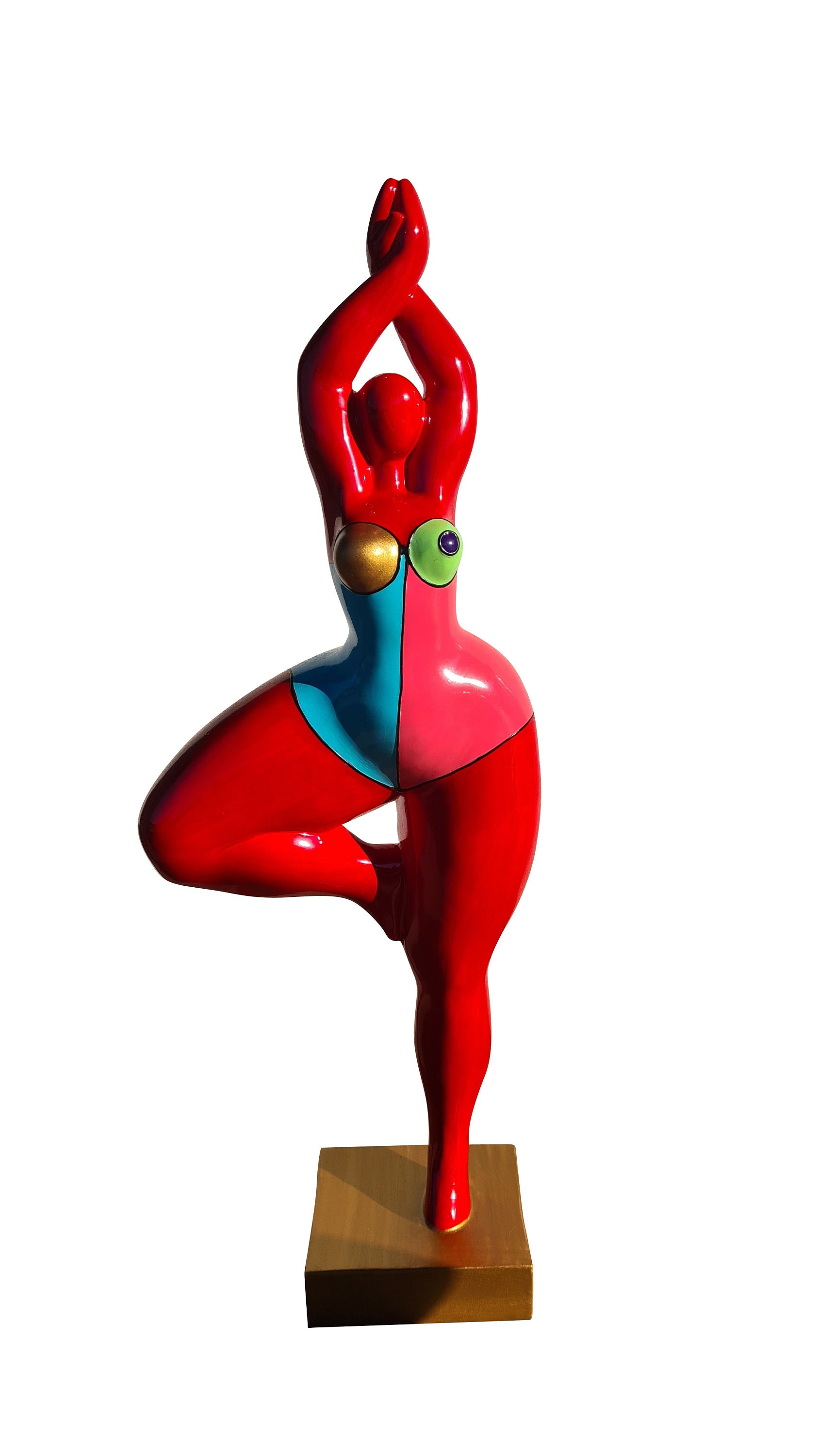 Statue de Femme Danseuse Dans Le Style Des Nanas Niki Saint Phalle, Modèle Zina' Décoration Laure Te