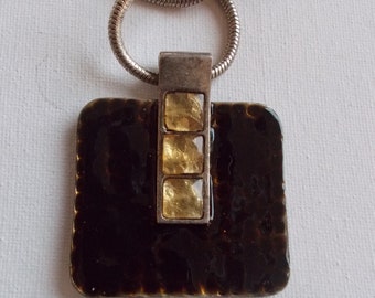Vintage 12x12mm 10 Honeycomb Pendants Gold Plated Brass