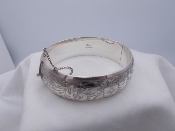 La Reine vintage sterling silver cuff bangle, etc… - image 1