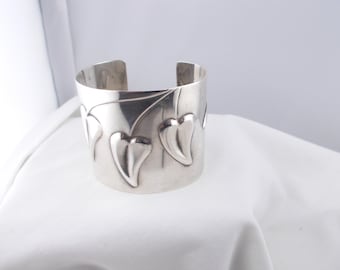 Frank REBAJES ヴィンテージ スターリングシルバー モダニスト カフ