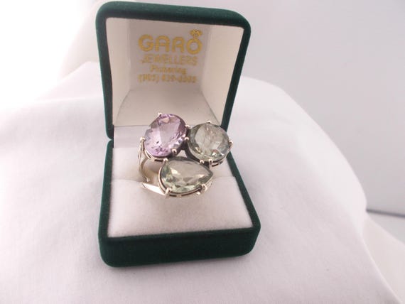 Sterling silver statement ring, big bold sterling… - image 1