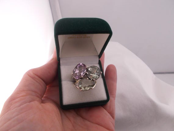 Sterling silver statement ring, big bold sterling… - image 2