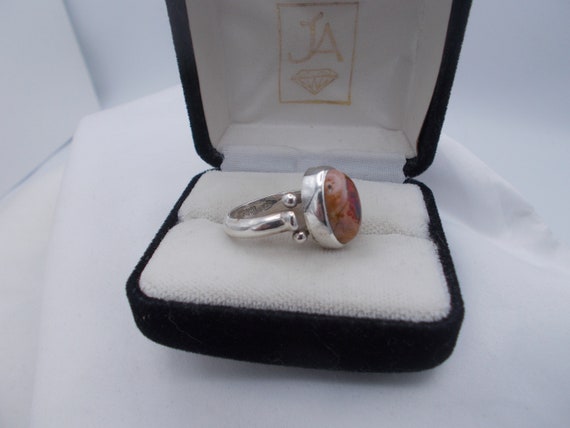 Sajen Mexican Cantera fire opal sterling silver r… - image 2
