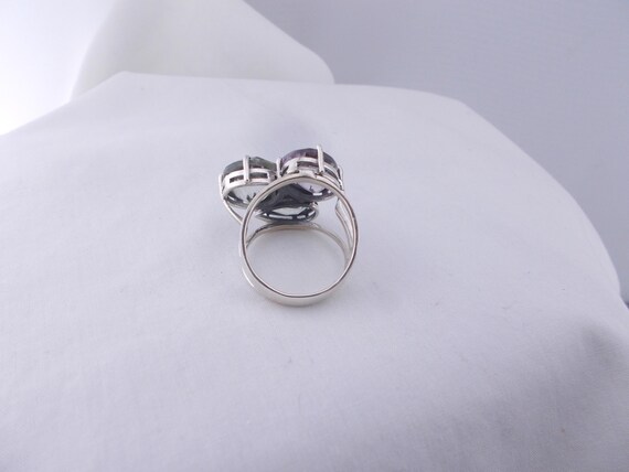 Sterling silver statement ring, big bold sterling… - image 5