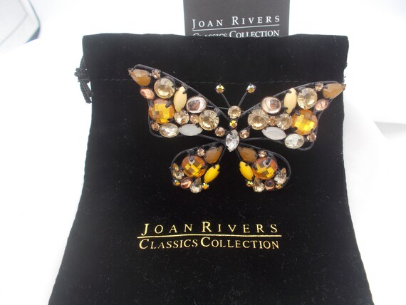 Joan Rivers Vintage Butterfly Brooch 