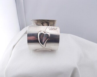 Frank REBAJES ヴィンテージ スターリングシルバー モダニスト カフ