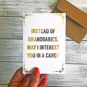 Grandparents, Parents, Ironic, Mother's Day card, Father's Day card, No kids card, Funny card, Sarcastic card, Hilarious card