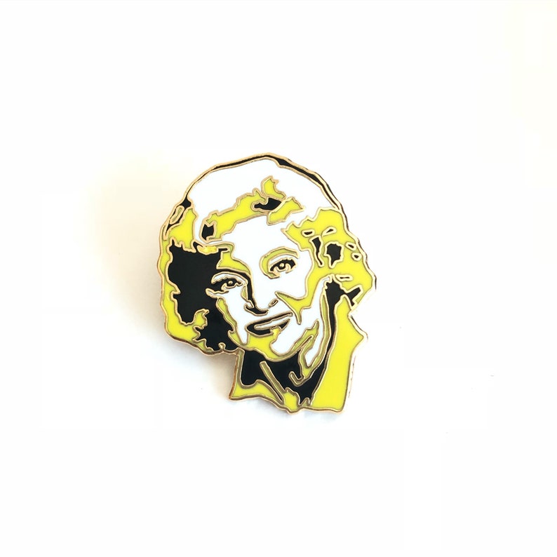 Enamel Pin, Golden Girls, Blanche, Dorothy, Rose, Sophia, Collector's Edition, Trading Pin, Hard Enamel, 80s Memorabilia Rose (Yellow)