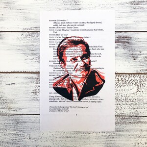 Goodfellas, Martin Scorsese, Movie Script, Ray Liotta laughing, Robert DeNiro, Joe Pesci, Wiseguys, Fan Art, Mafia, Boyfriend Gift, Art Tommy (Pesci)