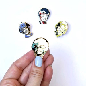 Enamel Pin, Golden Girls, Blanche, Dorothy, Rose, Sophia, Collector's Edition, Trading Pin, Hard Enamel, 80s Memorabilia image 6