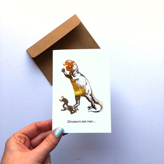 Lámina de oro Los dinosaurios se comen al hombre Las mujeres - Etsy España Lámina de oro Los dinosaurios se comen al hombre Las mujeres - Etsy España