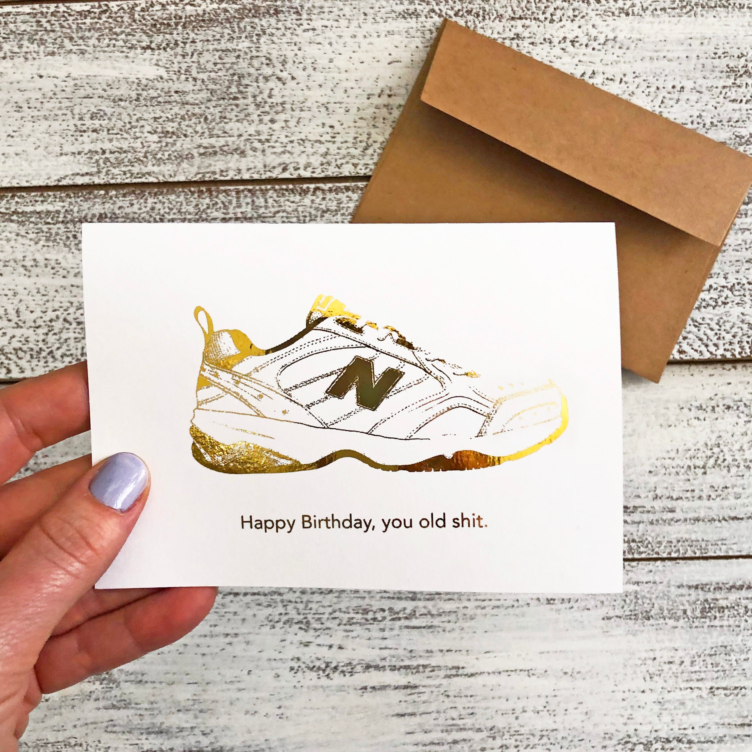 New Balance Sneaker Card Dad Card Birthday Card Getting - Etsy