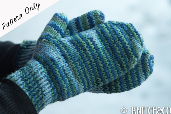 Knitted Mittens Pattern Chunky Mittens Pattern Easy Mittens Pattern Beginner Mittens Pattern Simply Knitted Mittens Knitting Pattern