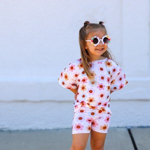 Summer Flower Set with Bike Shorts