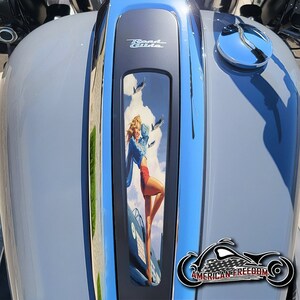 Harley Davidson Custom Made Dash Insert for 2021-2023 Street Glide & Road Glide Special/ST - Blonde Pin Up Girl