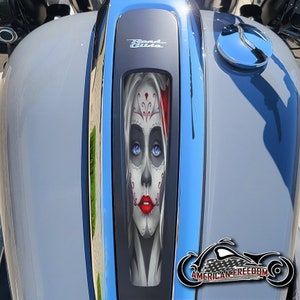 Harley Davidson Custom Made Dash Insert for 2021-2023 Street Glide & Road Glide Special/ST - Sugar Skull Red