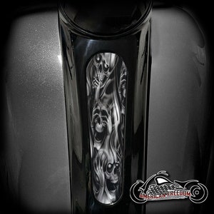 Harley Davidson Custom Made 8 Inch Dash Insert for Street Glide & Road Glide - No Evil