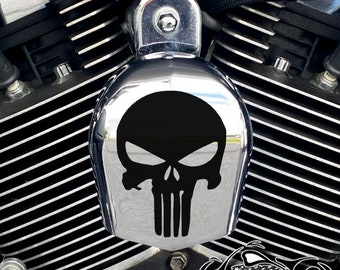 Harley Davidson CHROME Custom Made Horn Cover - Punisher Skull - Etsy