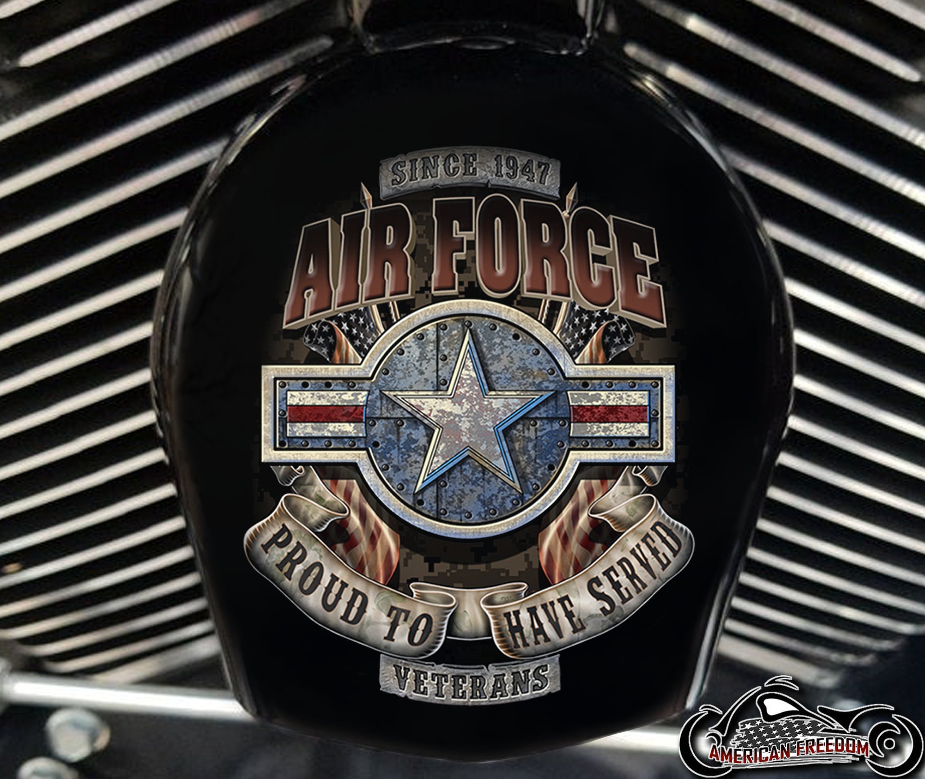 Military horn outlet covers harley davidson