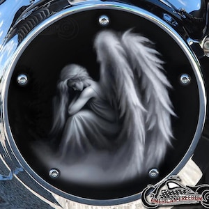 Harley Davidson Custom Derby or Timing cover &quot;your choice&quot; Twin Cam Big Twin EVO M8 Touring Trike Sportster 883/1200 - Fallen Angel