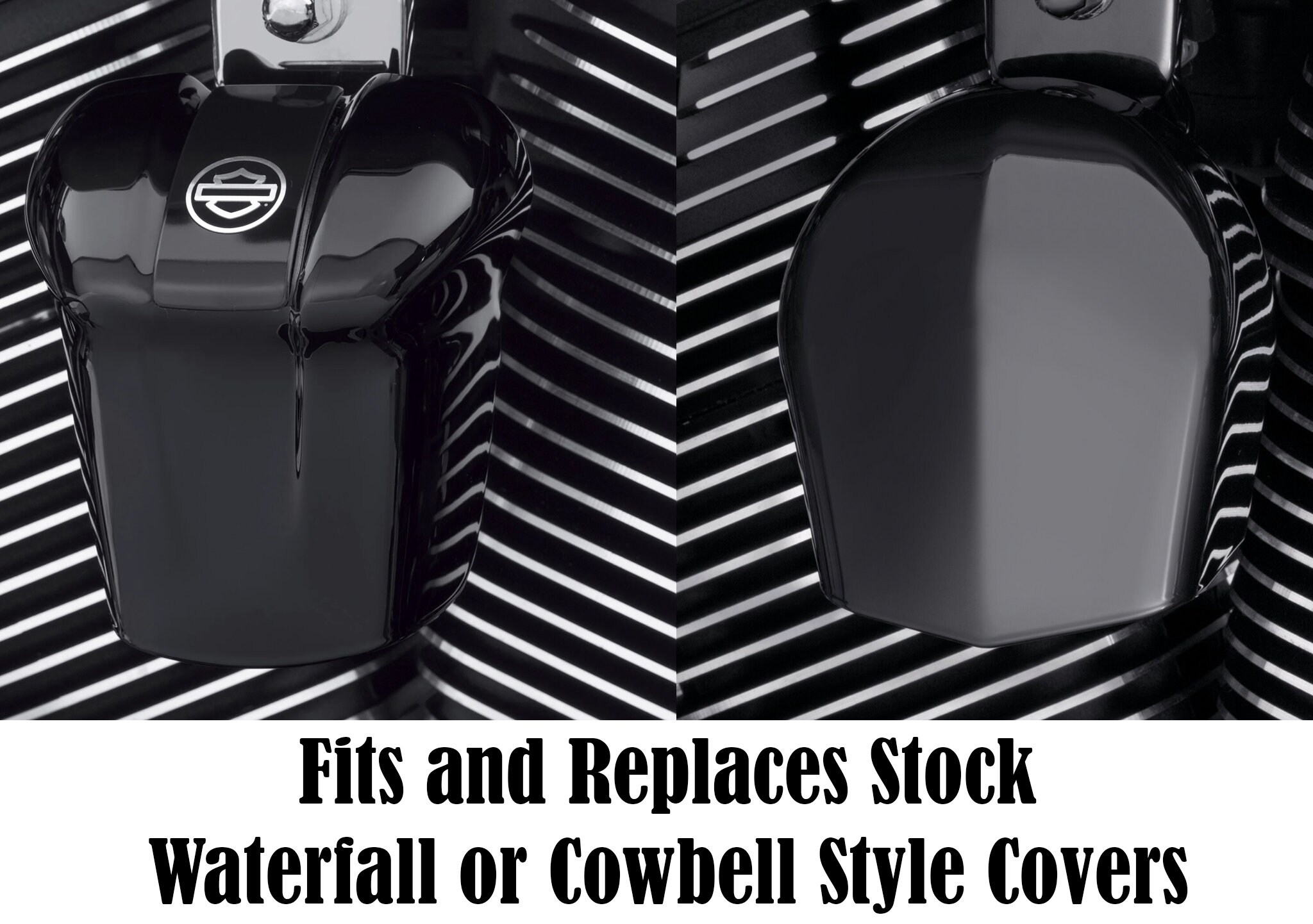 thumbnail interactive-video image 1 of Chrome Twin Horn Cover Cowbell Kit – Fits 1992-2020 Harley Motorcycle, Secret E SEMT246-001-CD 1 of 4