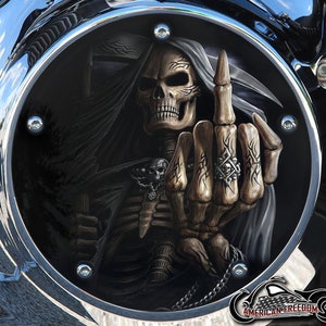 Harley Davidson Custom Made Derby Cover or Timing Cover (Your choice) Twin Cam, Milwaukee Eight, Sportster - MF Reaper