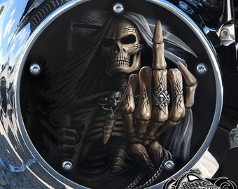 Harley Davidson Custom Made Derby Cover or Timing Cover (Your choice) Twin Cam, Milwaukee Eight, Sportster - MF Reaper