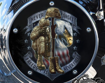 Harley Davidson Custom Made Derby Cover or Timing cover (Your choice) For all Big Twin, Twin Cam, Milwaukee 8 & Sportster - Military