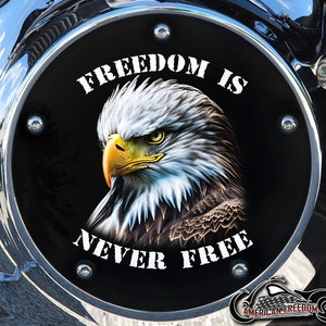 Harley Davidson Custom Made Derby Abdeckung oder Timing Abdeckung (Ihre Wahl) Für alle Big Twin, Twin Cam, Milwaukee 8 & Sportster - Freedom Eagle