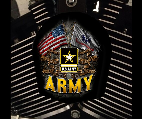 military horn covers harley davidson