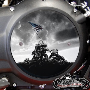 Victory Motorcycles Custom Derby Cover - Iwo Jima
