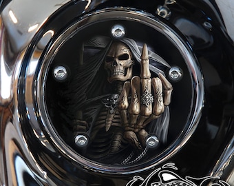 Harley Davidson Custom Made Timing / Points Cover - For all Big Twin, Twin Cam, Milwaukee 8 & Sportster Models - MF Reaper