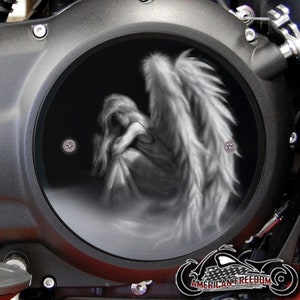 Victory Motorcycles Custom Derby Cover - Faded Angel