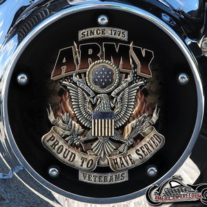 Harley Davidson Custom Made Derby Deckel oder Steuerdeckel (Ihre Wahl) Für alle Big Twin, Twin Cam, Milwaukee 8 & Sportster - Military