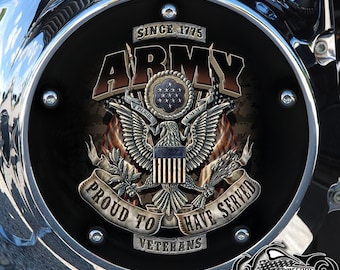 Harley Davidson Custom Made Derby Cover or Timing cover (Your choice) For all Big Twin, Twin Cam, Milwaukee 8 & Sportster - Military