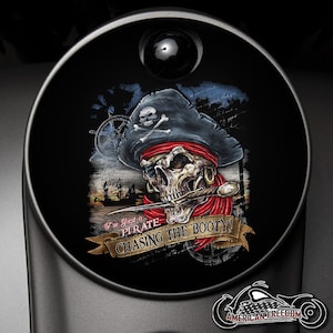 Harley Davidson Custom Made Fuel Console Door 2008+ Ultra, Street Glide, Road Glide, Electra, CVO, Tri glide - Pirate