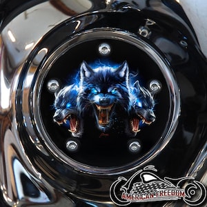 Harley Davidson Custom Made Timing / Points Cover - For all Big Twin, Twin Cam, Milwaukee 8 & Sportster Models - Devil Dogs