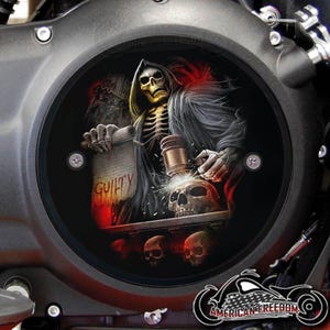 Victory Motorcycles Custom Derby Cover - Judge Reaper