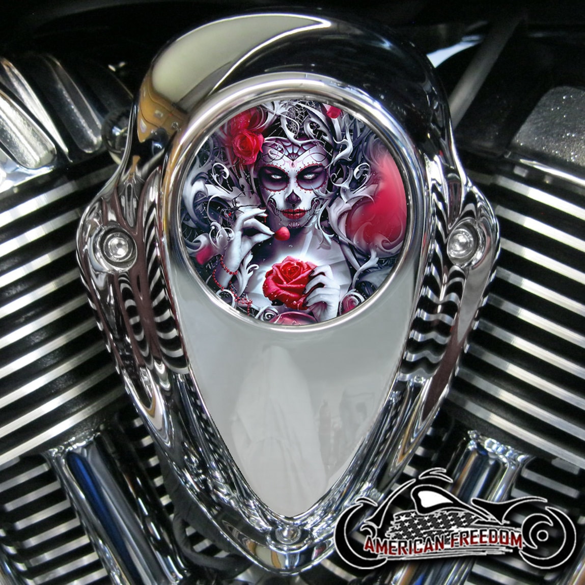 Indian Motorcycles Thunder Stroke Horn Coil Insert - Spider Rose